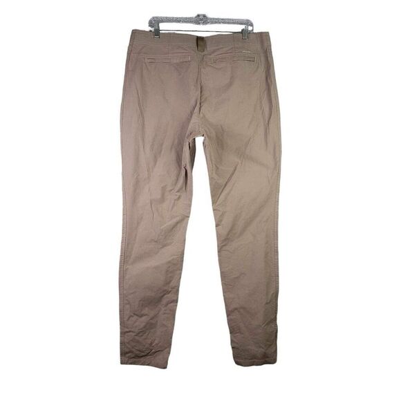 Eddie Bauer Pants Womens Size 14 Tan Khaki Straight Leg Flat Front - Picture 3 of 13